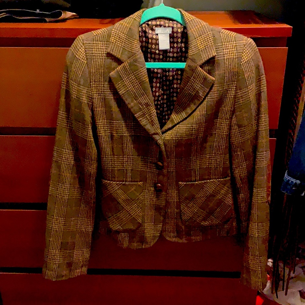 Delia’s English plaid blazer M